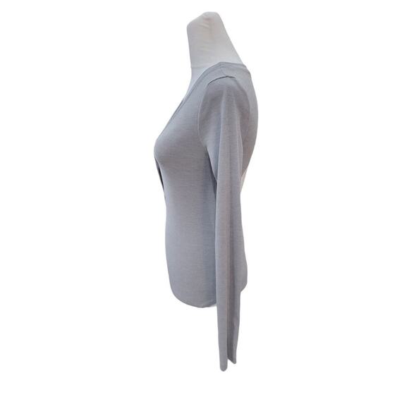 Nike Women's Dri Fit Yoga Luxe Infinalon Open Back Thong‎ Bodysuit Size XS Grey - Picture 5 of 15